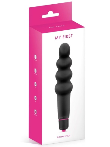 Analni silikonski vibrator | My First Boom Stick Black