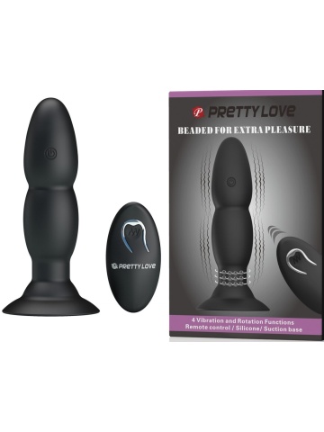 Analni vibrator od silikona na daljinski | Beaded Pleasure