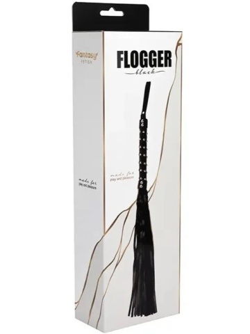 Biča sa nitnama crni | Black Flogger 65 cm - Img 5