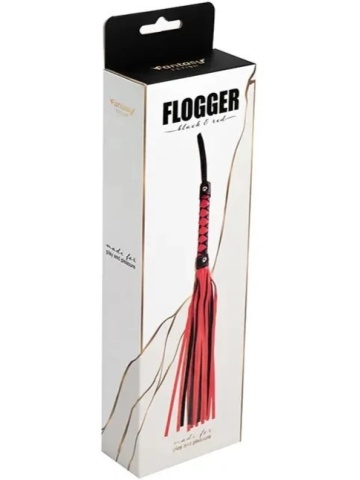 Crno-crveni bič | Black & Red Flogger 51 cm - Img 4