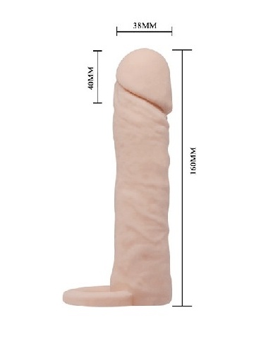Mekana navlaka za penis i testise | Pretty Sleeve 6.2" - Img 2