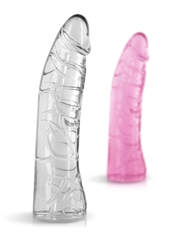 Mekani prozirni dildo | Pure Jelly Clear 18.5 cm - Img 4