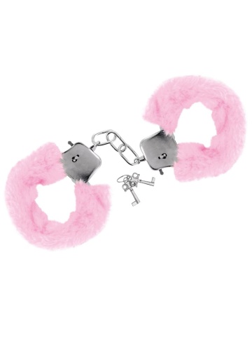 Metalne lisice sa krznom | Sweet Caress Pink - Img 2