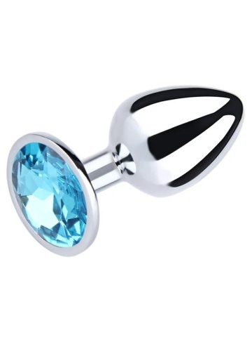 Metalni analni plug Plavi kristal | Veličina S