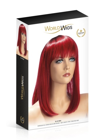 Perika polu duga crvena | Elvira Wig - Img 2