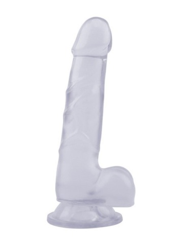 Prozirni realistični dildo | Hi-Ruber 19.5 cm - Img 5