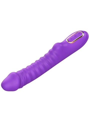 Rebrasti silikonski vibrator | Enyalius Lila - Img 6