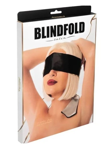 Satenska maska za oči u dve boje | Satin Blindfold - Img 4