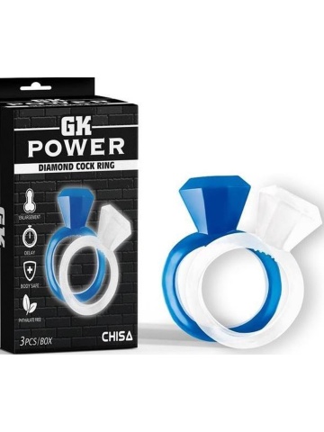 Set 2 prstena za penis | Diamond Cock Ring