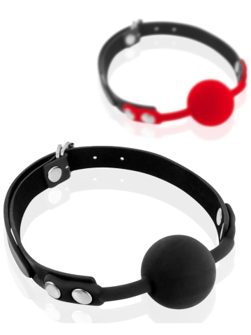 Silikonska kugla za usta crna | Silicon Black Ball Gag - Img 3