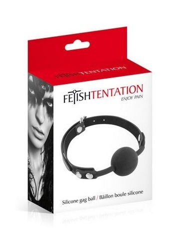 Silikonska kugla za usta | Tentation Black - Img 1
