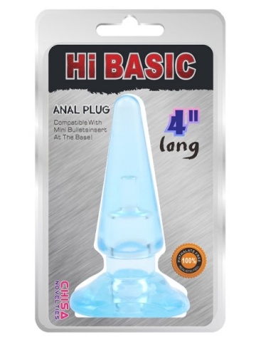 Silikonski analni plug | Hi Basic Plavi