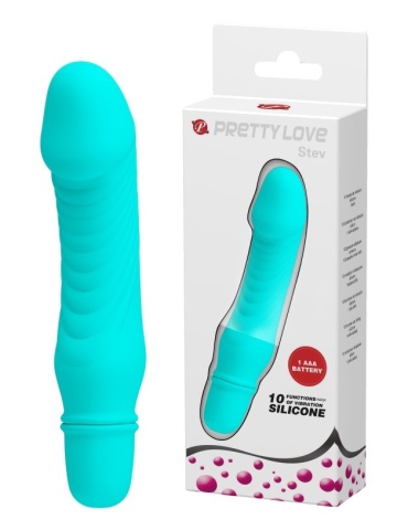 Silikonski plavi mini vibrator | Stev