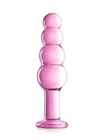 Stakleni analni plug | Glossy 9 Pink - Img 2