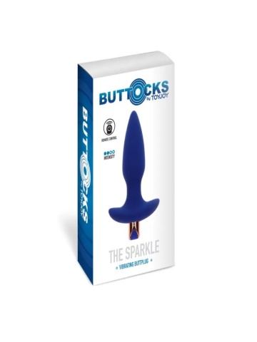 Stakleni vibro plug punjivi | Sparkle Butt Plug - Img 5