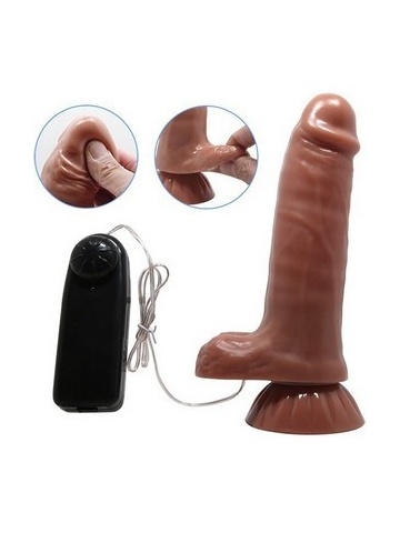 Vibrator sa pokretljivom kožicom | Madox Latino 18,5 cm - Img 4