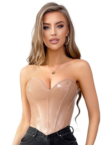 Vinilni korset sa pertlanjem | Woman Corset