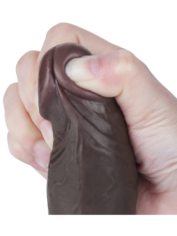 Crni realistični dildo | Sliding Skin 20 cm - Img 7