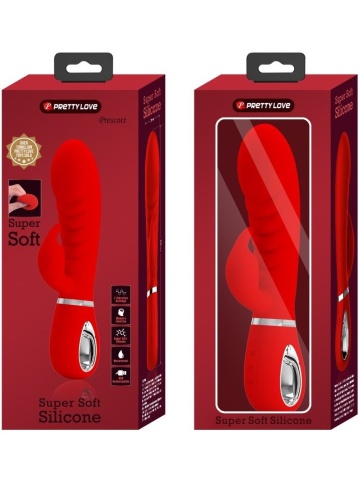 Crveni mekani silikonski vibrator | Prescott - Img 7