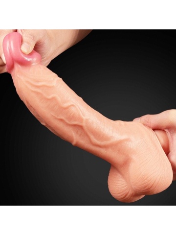 Realistični dildo | Dual Layer Platinum 25 cm - Img 5