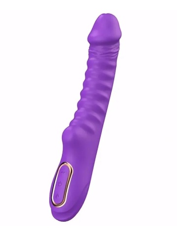 Rebrasti silikonski vibrator | Enyalius Lila - Img 3