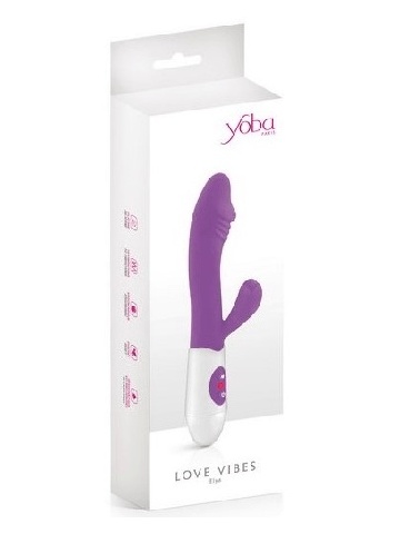 Silikonski multifunkcijski vibrator | Elya Violet - Img 1