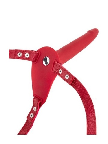 Silikonski vibro strap punjiv | Strap Vibro Red - Img 3