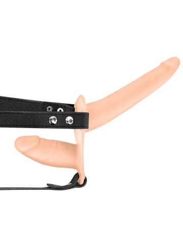 Strap On dupli silikonski punjiv | Double Strap Vibro - Img 2