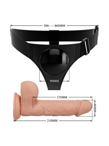 Strap on realističan mek | Jerry 19 cm - Img 6