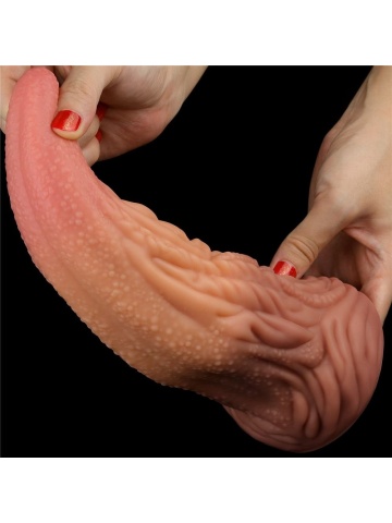 Animal Style Silikonski Dildo | Tongue Silicon Dildo 25 cm - Img 2