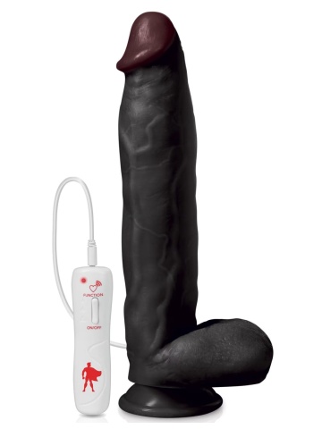 Crni realistični vibrator | Captain Red 31 cm - Img 3