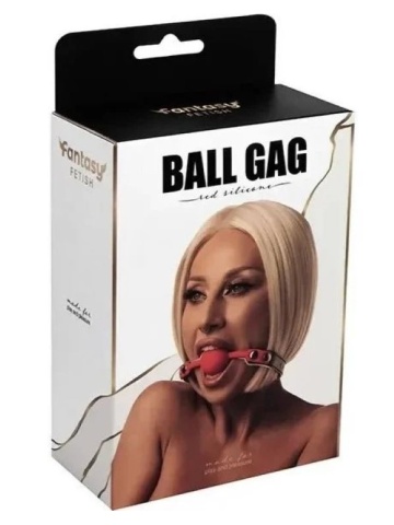 Crvena silikonska kugla za usta | Red Silicone Ball Gag - Img 4