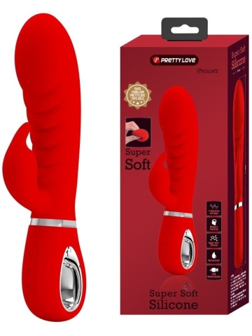 Crveni mekani silikonski vibrator | Prescott - Img 1