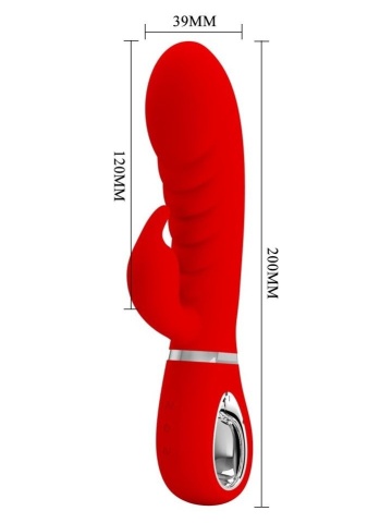 Crveni mekani silikonski vibrator | Prescott - Img 5