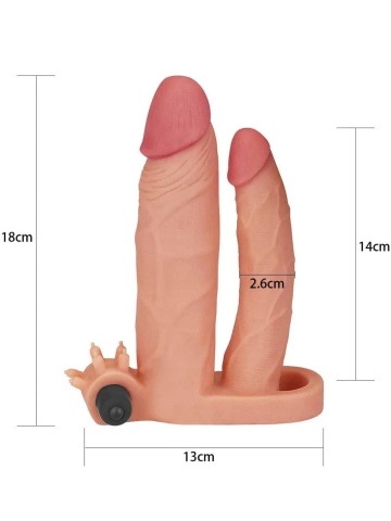Dupla vibro navlaka za penis | Pleasure - Img 4