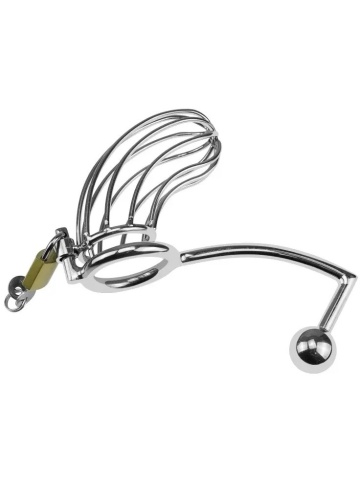 Kavez za penis/masažer prostate | 2u1 BDSM komplet - Img 3