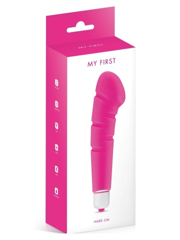 Klitoralni vibrator od silikona | My First Hard On Pink
