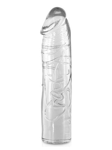 Mekani prozirni dildo | Pure Jelly Clear 17.2 cm - Img 2