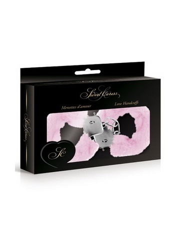Metalne lisice sa krznom | Sweet Caress Pink - Img 1