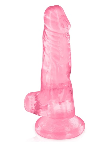 Mini prozirni dildo | Pure Jelly Pink 13 cm - Img 4