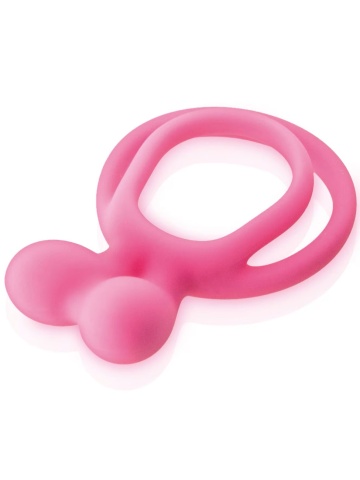 Prsten za penis i testise | Double Ring Pink - Img 3