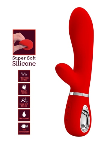 Punjivi silikonski vibrator | Thomas Red - Img 3