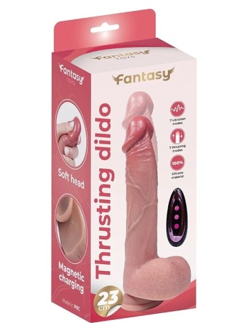 Silikonski dildo sa pomeranjem | Thrusting Dildo 23 cm