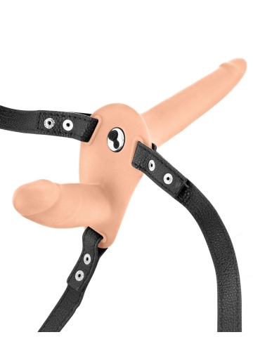 Strap On dupli silikonski punjiv | Double Strap Vibro - Img 3