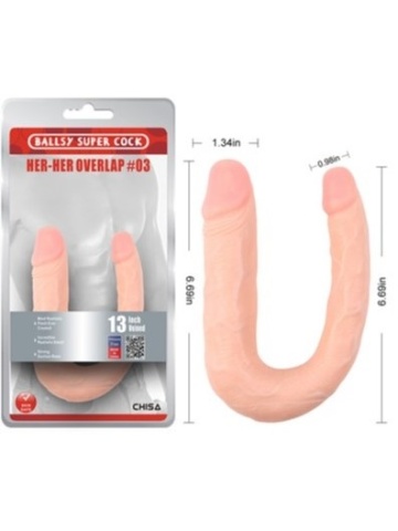 Dvostruki dildo analno -vaginalni | Double dong 38 cm - Img 2