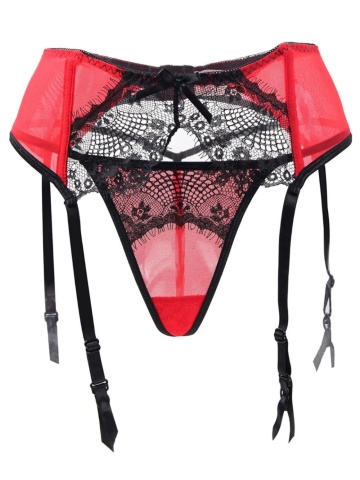 Halter sa tanga gaćicama u crvenoj boji | Veličina S/L - Img 4