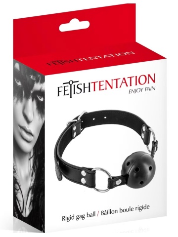 Kugla za usta sa rupicama crna| Black Ball Gag