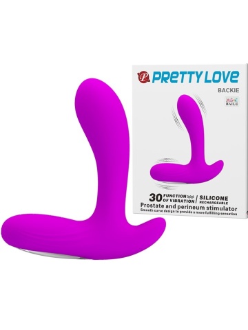 Masažer prostate silikonski | Backie Pink
