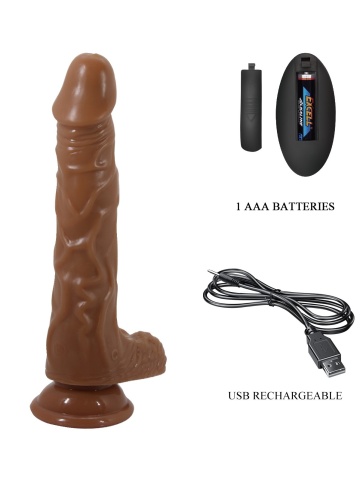 Pokretljiv i punjiv Vibro Dildo na daljinski | Bodach Rechargeable - Img 6