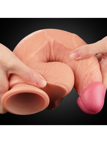 Realistični dildo | Dual Layer Platinum 25 cm - Img 7